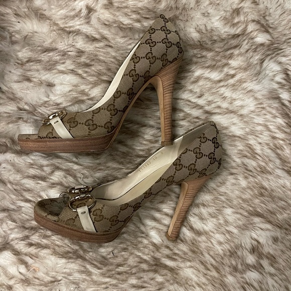 🤎🇮🇹Vintage Gucci Beige & Ebony original GG Size 10 - Picture 1 of 13
